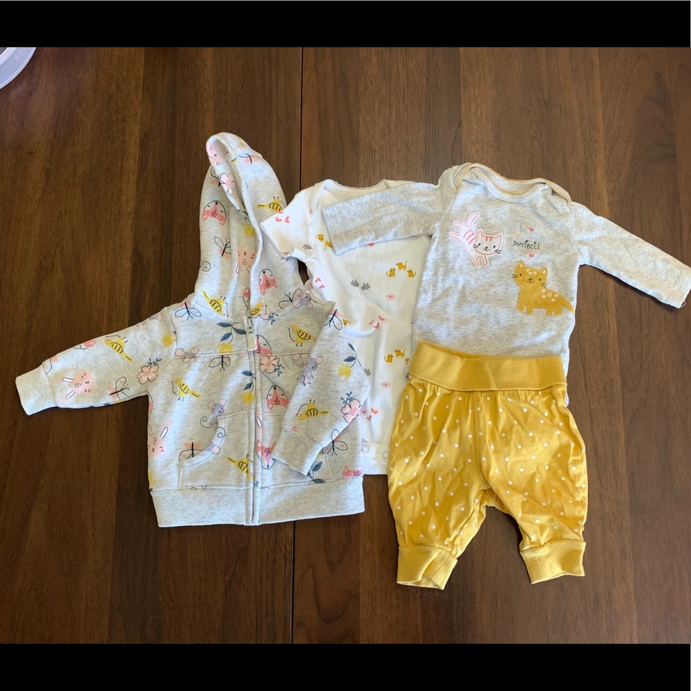Carter’s cat/woodland creatures set